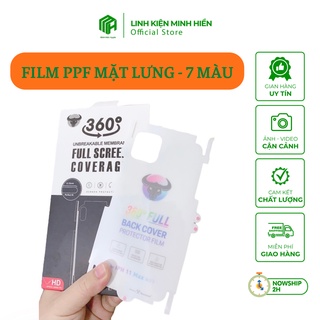 Dán PPF 7 màu, chống vân tay, IPhone 11 11 pro 11 pro Max KHÔNG KÈM ĐỒ LAU