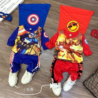 bộ dài tay siêu nhân cho bé trai