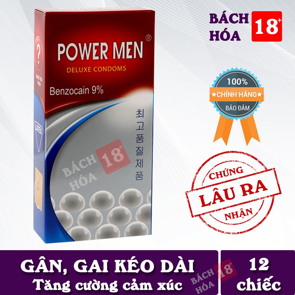 COMBO 3 HỘP BAO CAO SU POWERMEN NGỌC TRAI