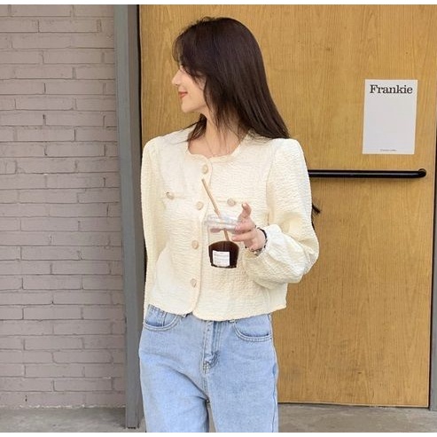 Áo Kiểu Tay Dài Phối Ren Họa Tiết Kẻ Sọc Thời Trang 2022 Cho Nữ