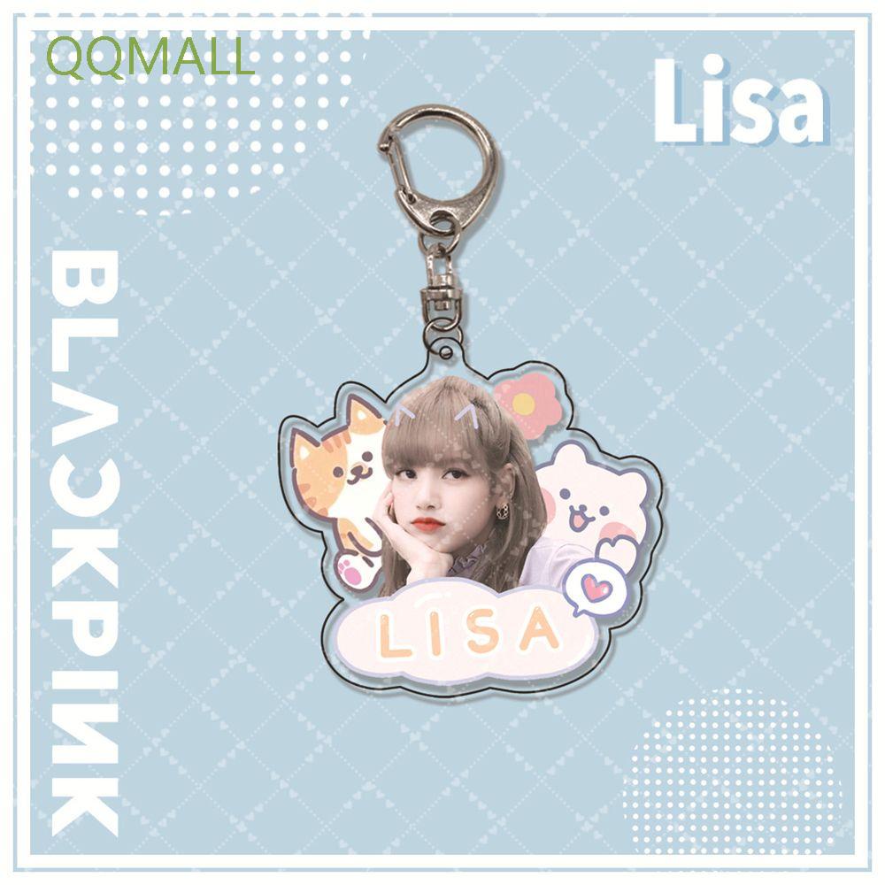 Móc khóa acrylic hai mặt hình Lisa Blackpink dễ thương