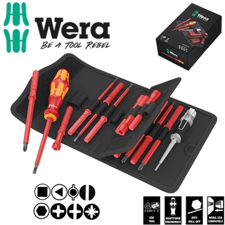 Bộ tua vít cách điện 18 chi tiết Kraftform Kompakt VDE 60 i/62 i/65 i/18 Wera 05003471001