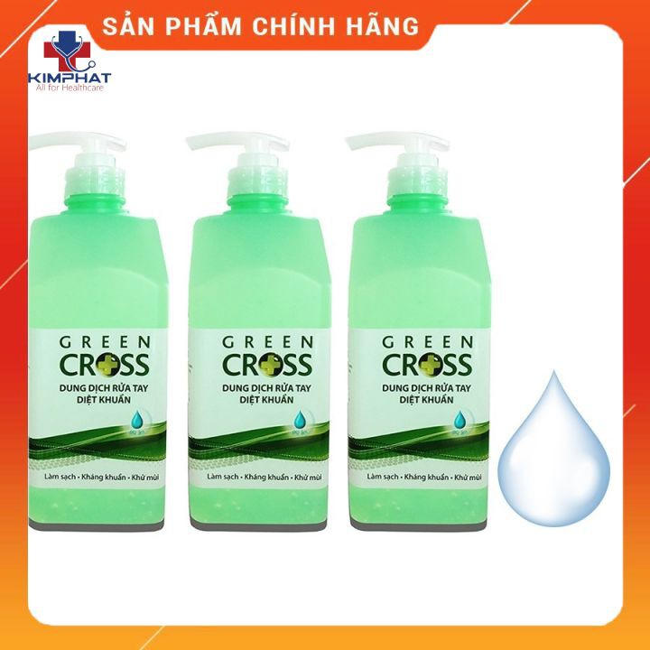 Dung Dịch Rửa Tay Diệt Khuẩn Green Cross 500ml