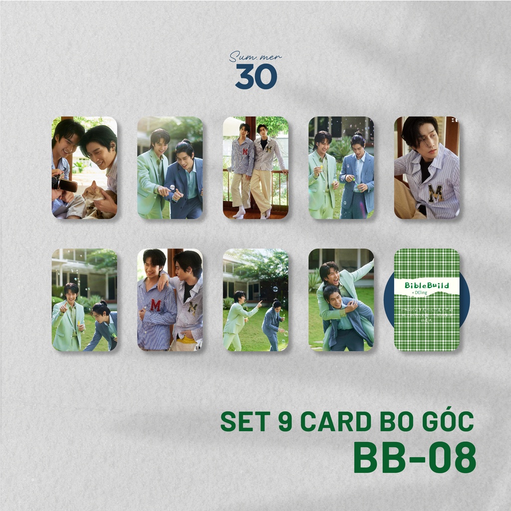 Sum.mer30 -  SET 9 CARD BO GÓC BuildBible - KINNPORSCHE