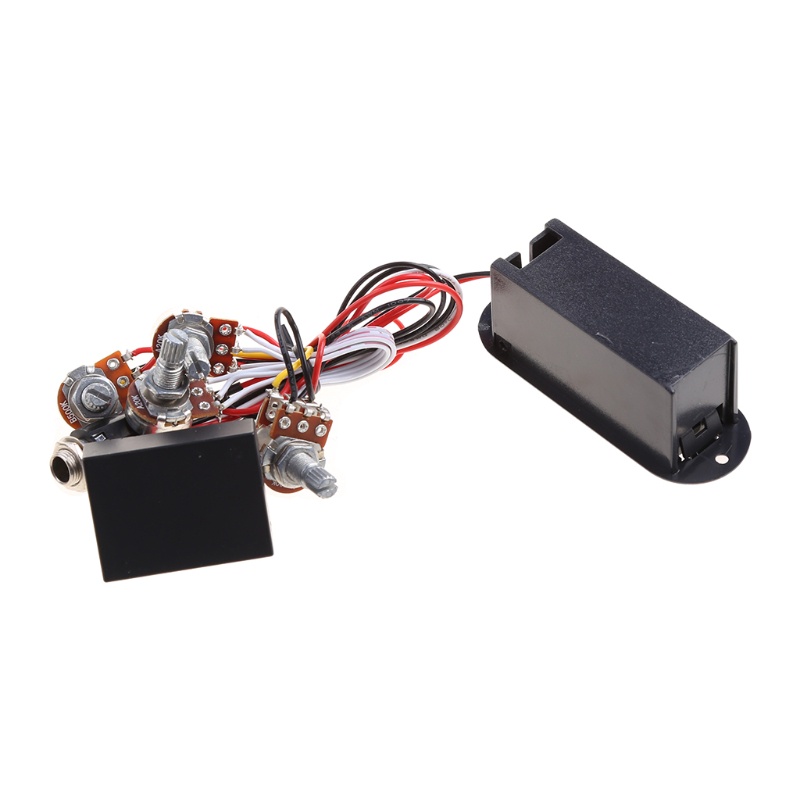 Bộ Cân Bằng EQ 2 Band Màu Đen Chuyên Dụng Cho Đàn Guitar Bass