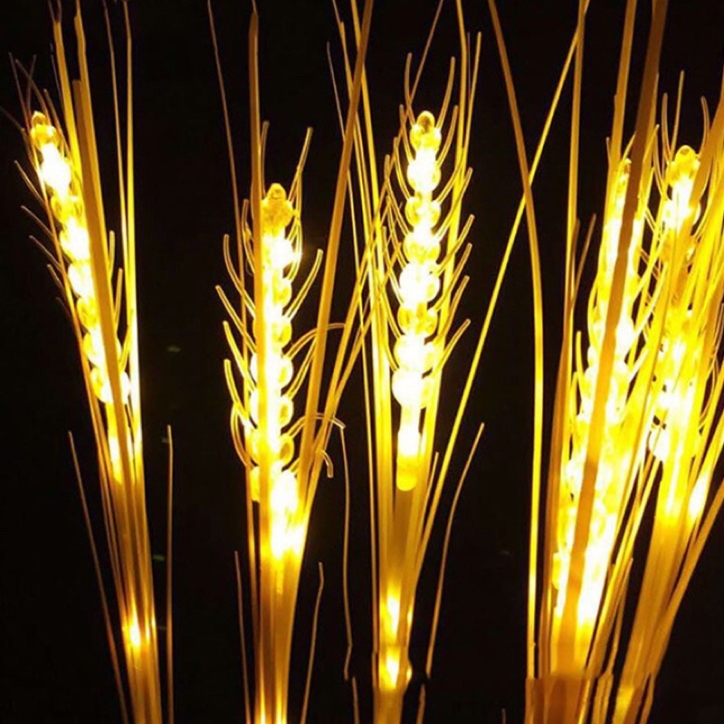 Đèn led hình  bông lúa. bó 10vỉ ông-15bông màu  vàng  ấm có phích cắm  có hỗ trợ đấu nguồn