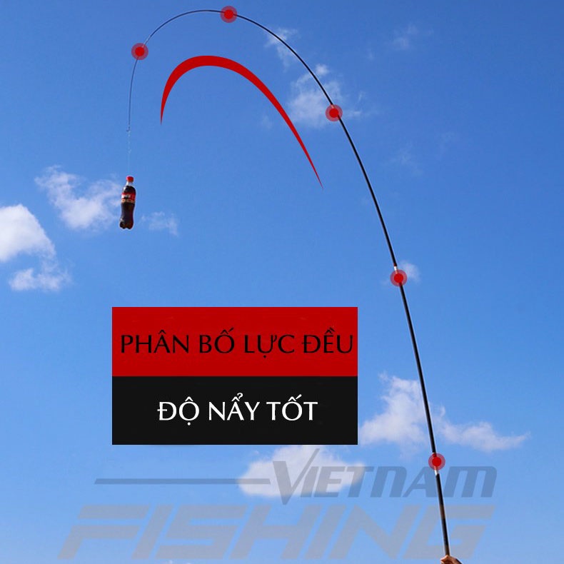 Cần Câu Đài Handing Điếu Vương – 5H – Tải tĩnh 2500g – Han Fishing