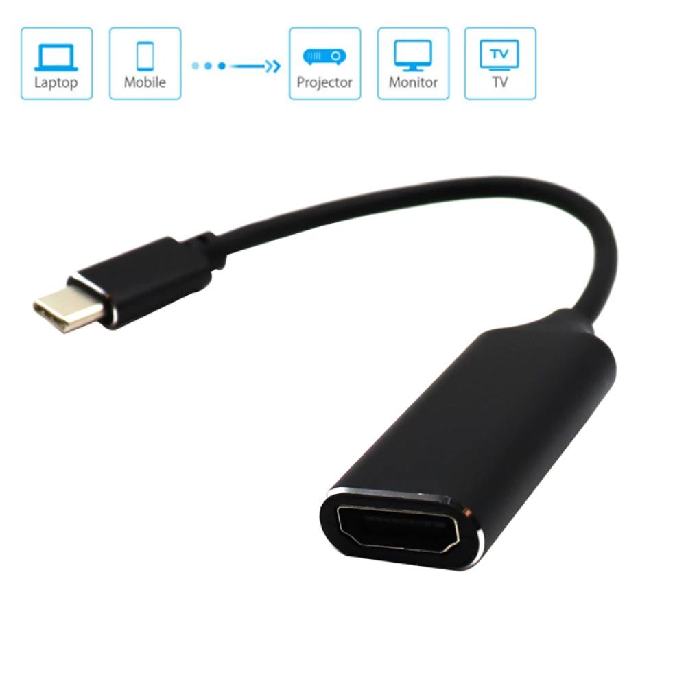 Cáp ChuyểN Từ USB C Sang HDMI-C Sang HD-MI HD TV USB 3.1 4K Cho PC Laptop W8Z5