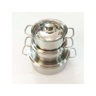 [CHÍNH HÃNG] Bộ nồi sharp 3 chiếc dùng cho cả bếp từ