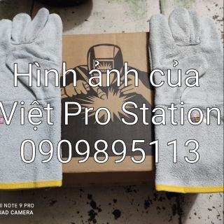 Găng tay hàn - Bao tay hàn da lộn, chống cháy, lớp lót chống hầm bí, chịu nhiệt/ tia lửa văng bắn