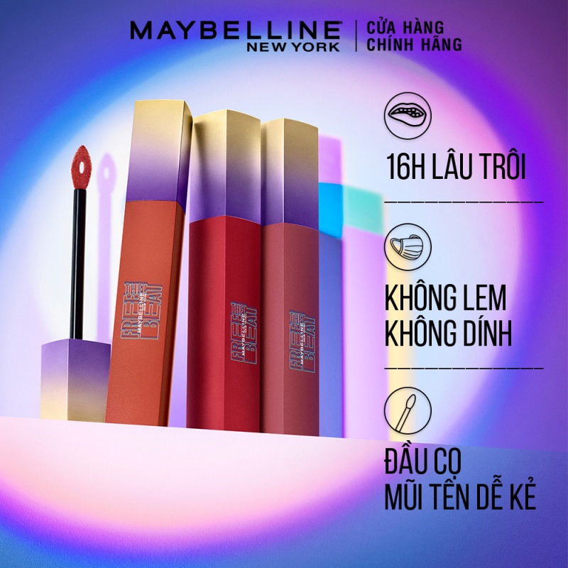 [Phiên bản giới hạn] Son Kem Lì 16h Lâu Trôi Maybelline New York Super Stay Matte Ink Free The Beat Lipstick 5ml | BigBuy360 - bigbuy360.vn