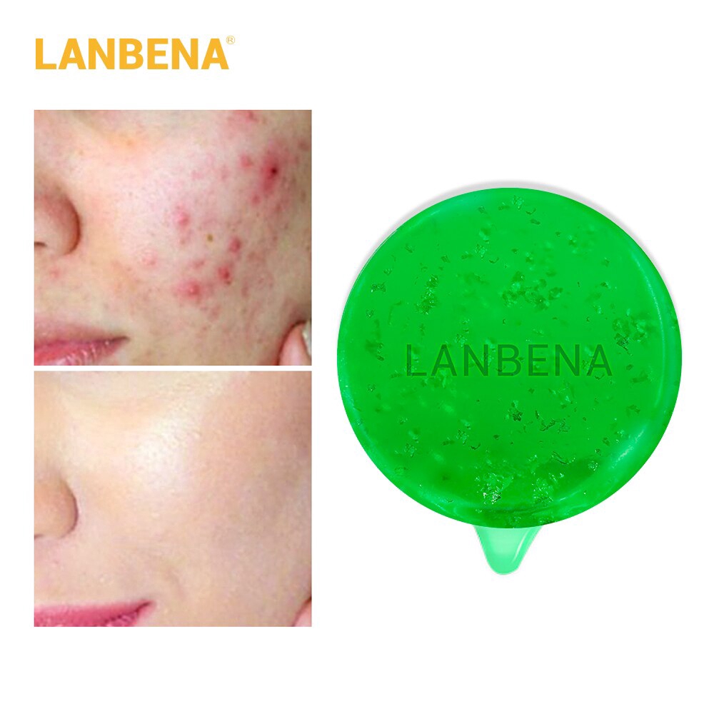 LANBENA Blue Beinuo 24K gold tea tree oil soap / hyaluronic acid / blackhead remover acne facial cleansers to clean the skin brightens the complexion handmade