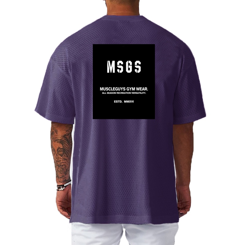 Áo Thun Thể Thao Tay Ngắn Phối Lưới Nhanh Khô Thời Trang Cho Nam