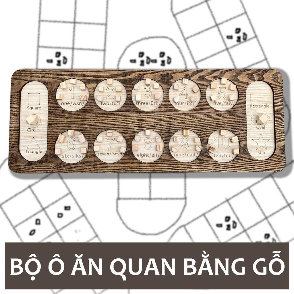 Bộ Đồ Chơi Bằng Gỗ Boardgame, Trò Chơi Dân Gian Ô Ăn Quan Kích Thích Trí Tuệ Cho Bé Phát Triển Trí Não