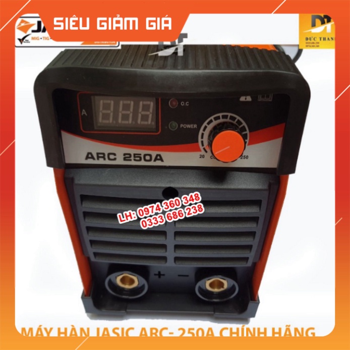 Cam kết Chính hãng MÁY HÀN ĐIỆN TỬ JASIC ARC 250A 1 NÚM ĐIỀU CHỈNH.