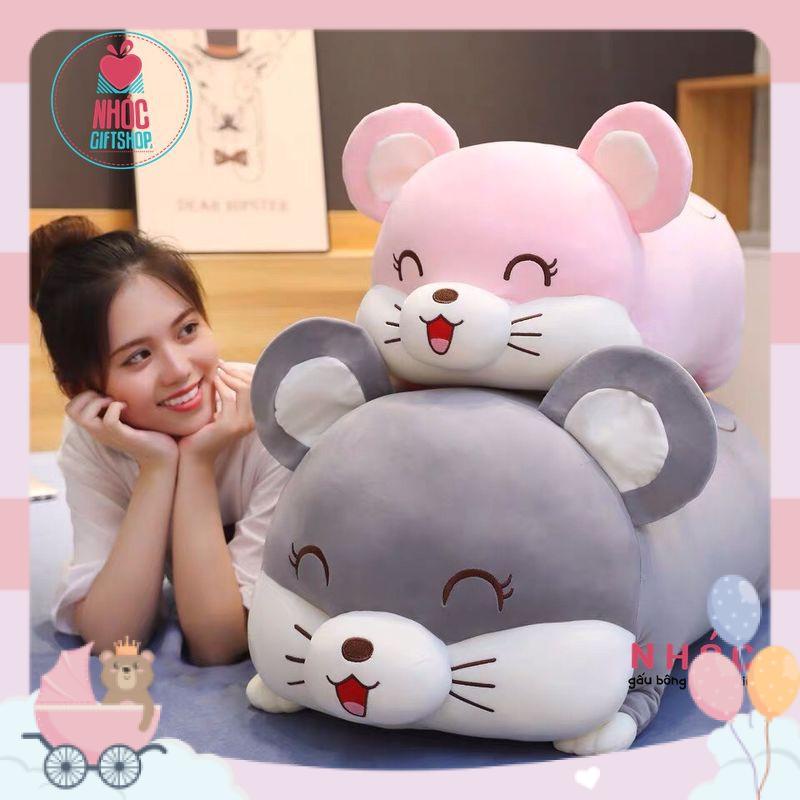 Gấu Bông Chuột, Gấu Bông Chuột To, Gấu Bông Chuột Nằm Siêu Dễ Thương