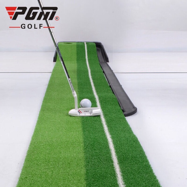 Bộ Thảm Tập Golf putting 2 color cao cấp có đường dẫn Bóng Về -Chính hãng pGM