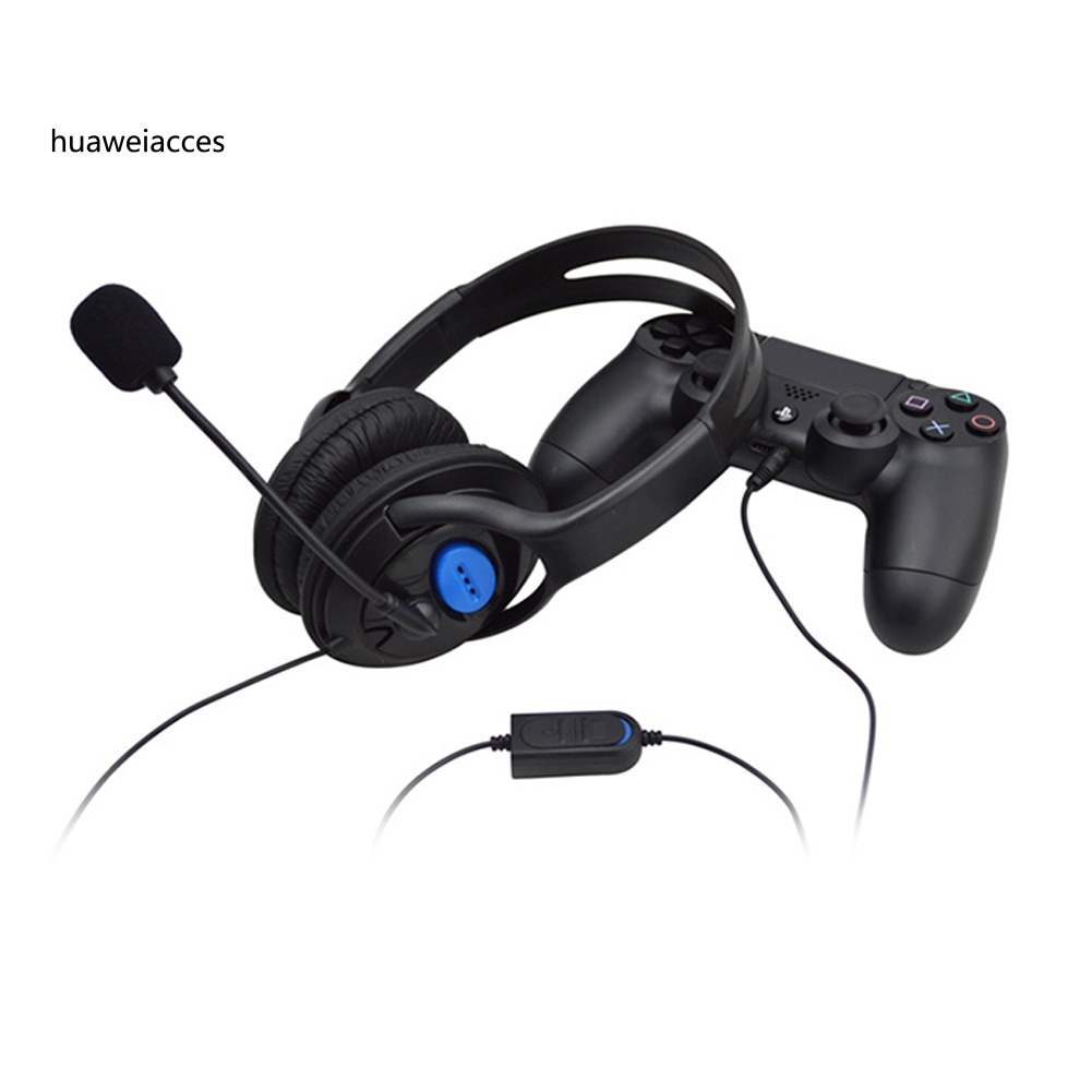HUA-Wired Stereo Bass Gaming Headset Headphone with Microphone for Phone Computer