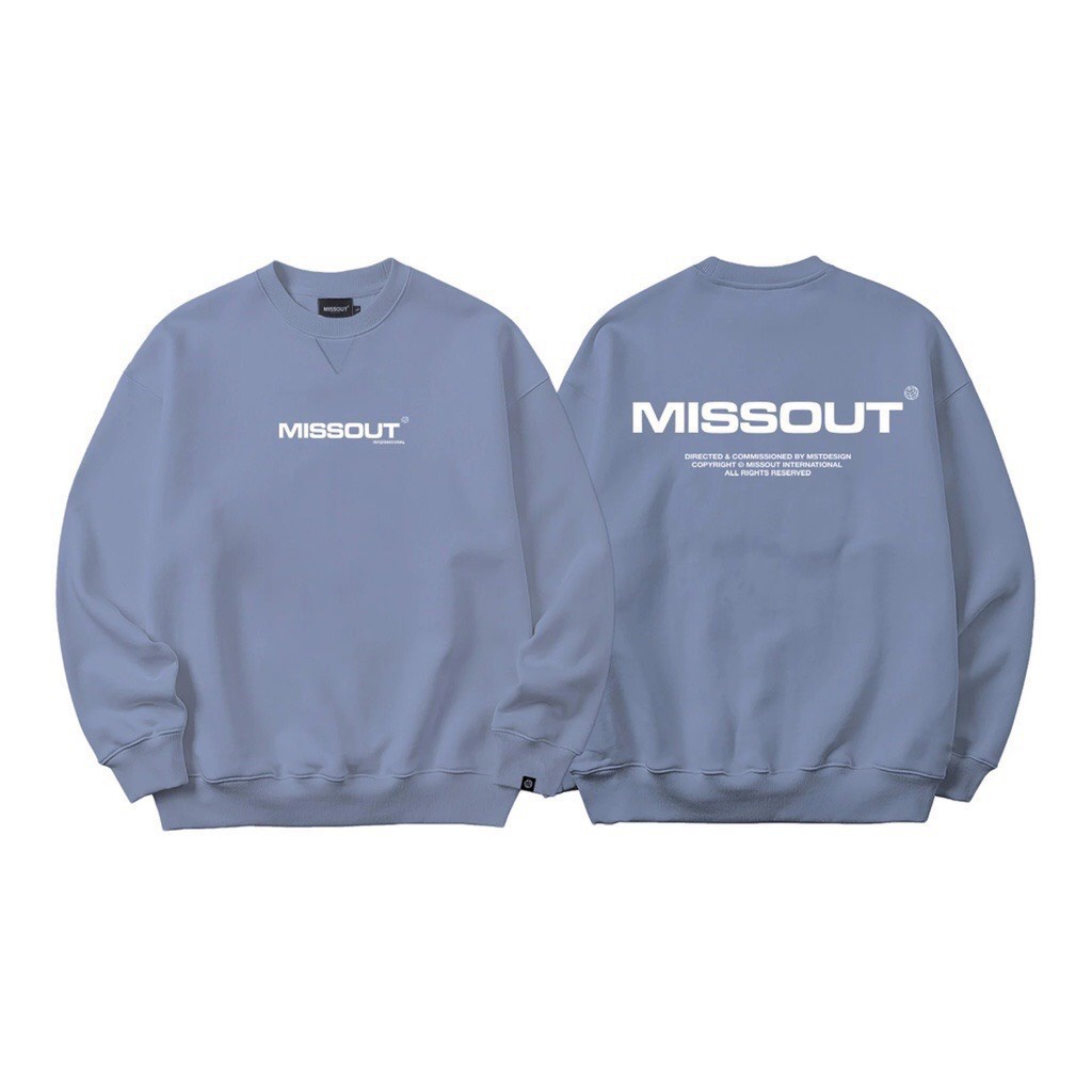 Áo hoodie đôi sweater nam nữ unisex form rộng MISSOUT
