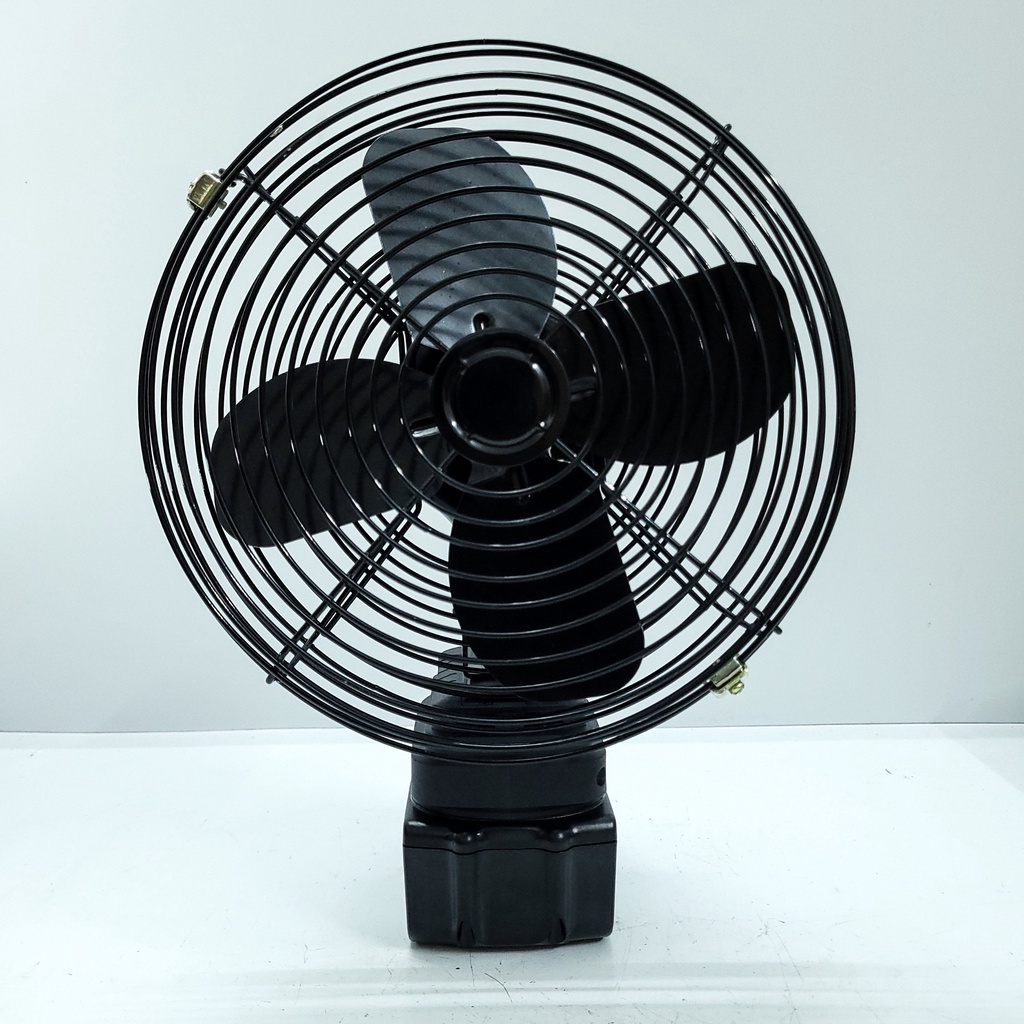 Quạt Chạy Pin Makitaa 8 Inch Cánh Sắt 21cm Lồng Thép Mạ, Dùng Chung Pin Chân Pin Thông Dụng Maakita 14,4v - 21v