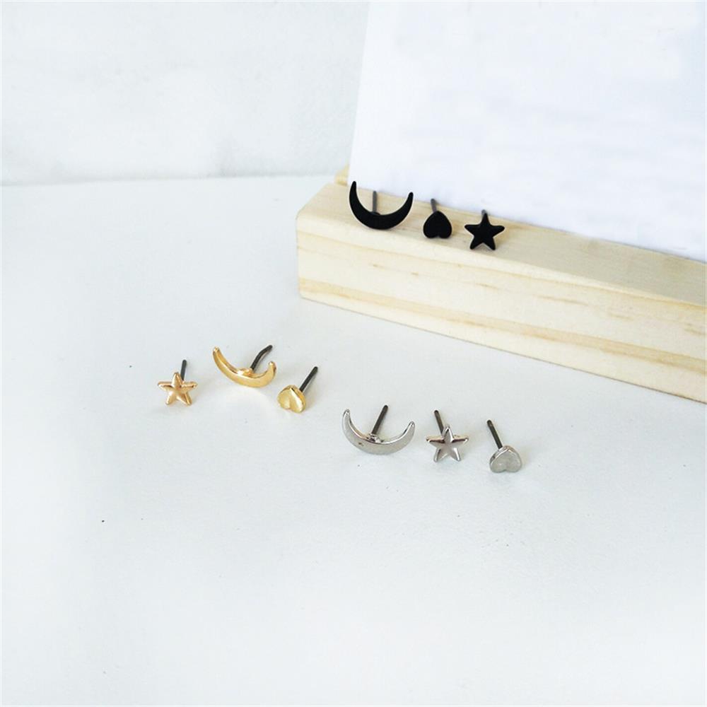 LAY Set 3 Khuyên Tai Phong Cách Punk Tối Giản