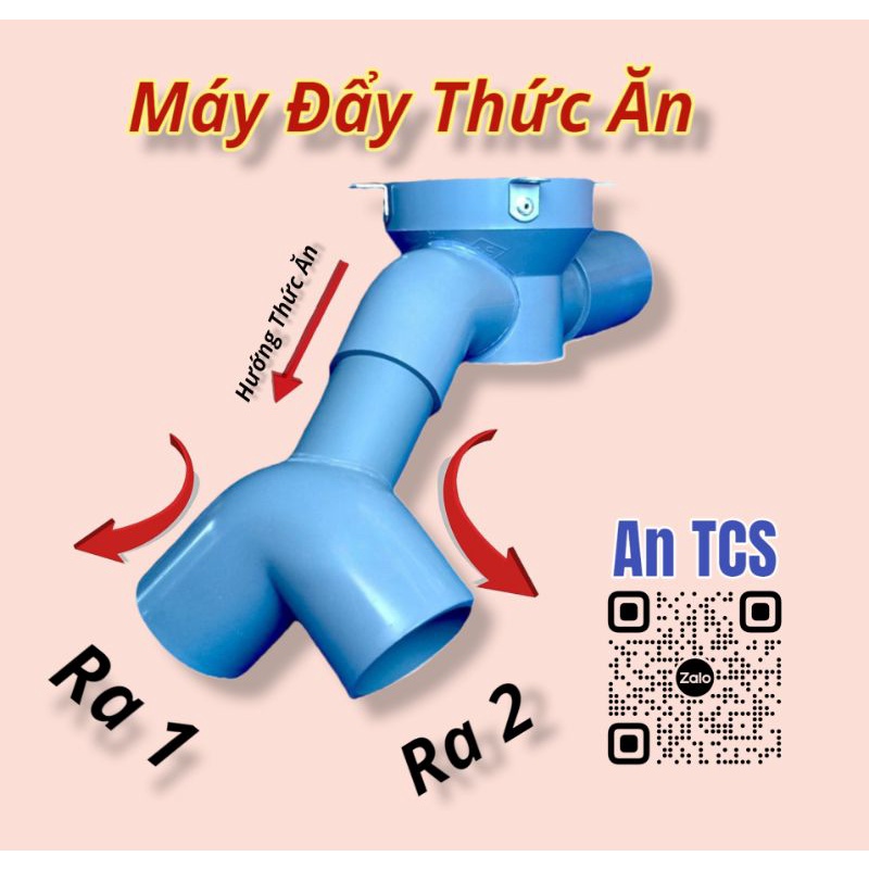 An TCS Chữ Y ra 2 vị trí thức ăn