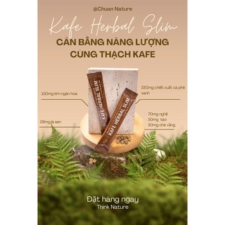 Thạch Kafe - Trà detox Chuan dáng đẹp Chuan dáng xinh nature tặng kèm viên rau củ