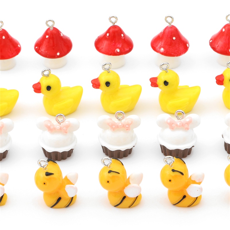 Mặt trang sức BEADIA nhựa Resin Diy họa tiết dễ thương phong cách Nhật Hàn