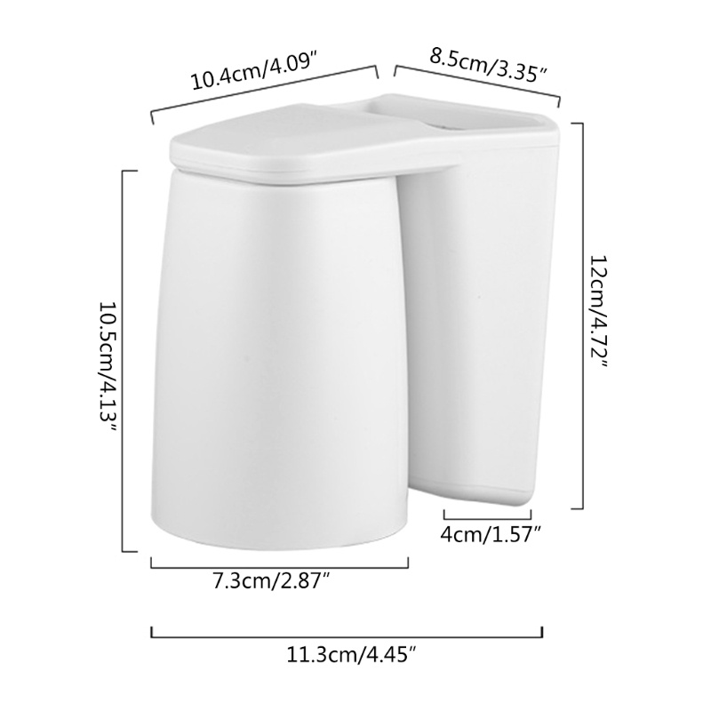 Giá đựng đồ Đựng Bàn Chải Đánh Răng / Cốc Sắp Xếp Gọn Gàng Gắn Tường