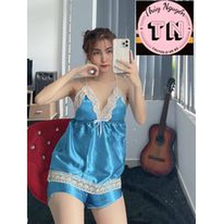Đồ ngủ sexy nữ phi lụa, free size 40-55kg(ảnh thật tự chụp)