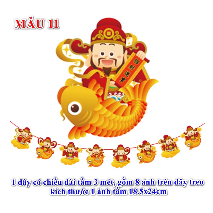 Cờ trang trí tết mẫu 11