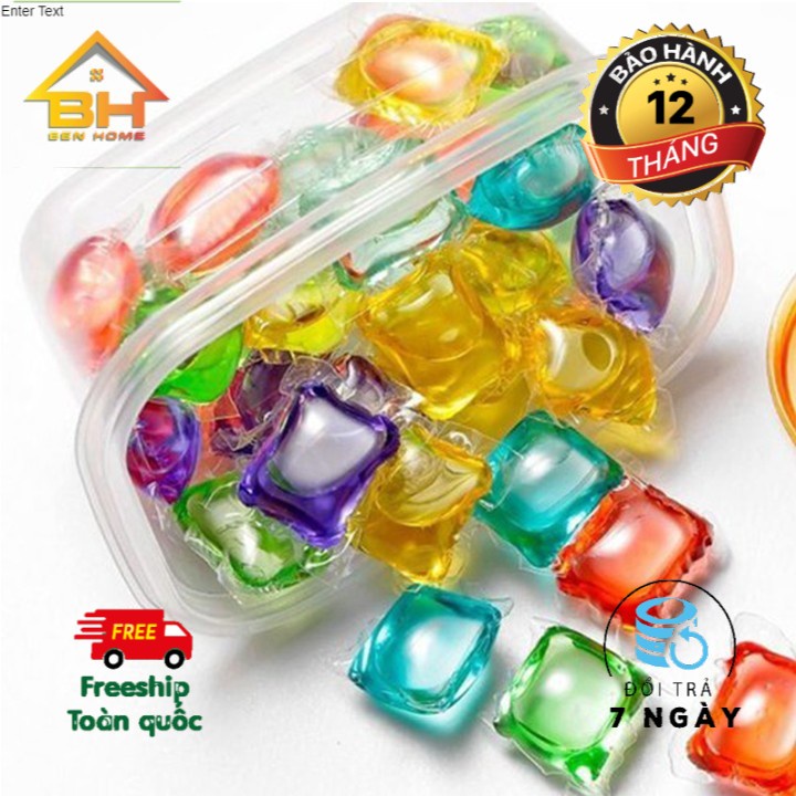 Hộp 30 Viên Giặt Xả Quần Áo Cao Cấp 2021, sử dụng tiện lợi, dễ dàng