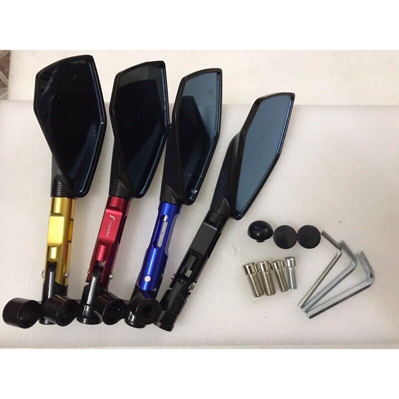 Gương 5 Cạnh Rizoma Hàng Đẹp Full Hộp Gắn Các Dòng Xe Máy ( Giá 1 Đôi và 1 Chiếc Lẻ Bên Trái)