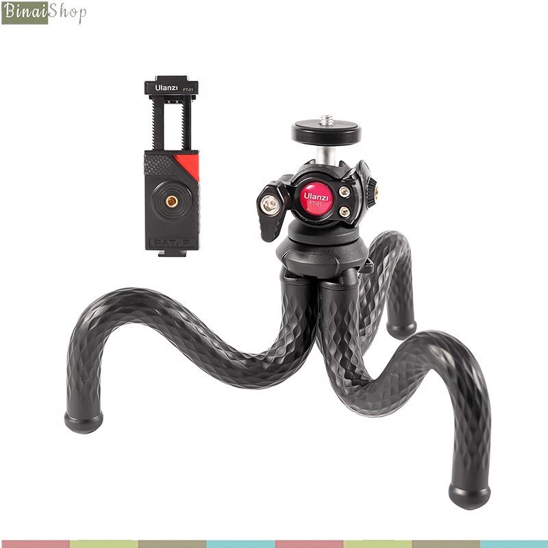 Ulanzi U-SELECT FT-01 - Tripod Bạch Tuộc Xoay 360° Cho Smartphone, Gopro, Máy Ảnh, Tải Trọng 2 Kg