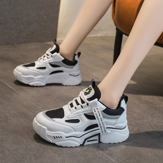 GIÀY NỮ TRẮNG PSRT ULZZANG HOA CÚC ĐỘN ĐẾ 5 PHÂN GIÚP TĂNG CHIỀU CAO G 77