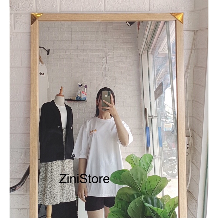 áo thun nữ form rộng tay lỡ unisex, áo thun nữ freesize in hình quả cam dễ thương( ảnh thật shop chụp)