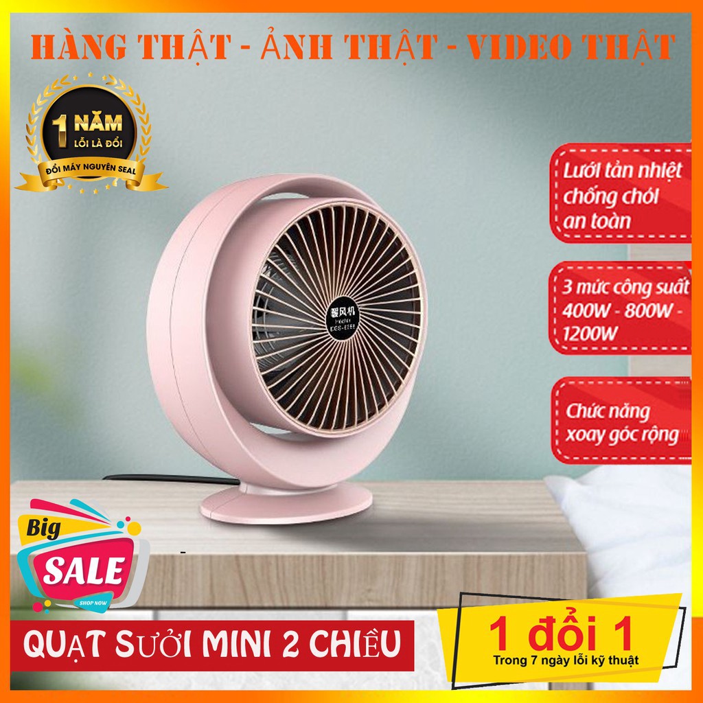 Quạt sưởi mini đa năng 2 chiều Heater Fan- Quạt sưởi Đa Năng Tiện Dụng BẢO HÀNH 1 NĂM