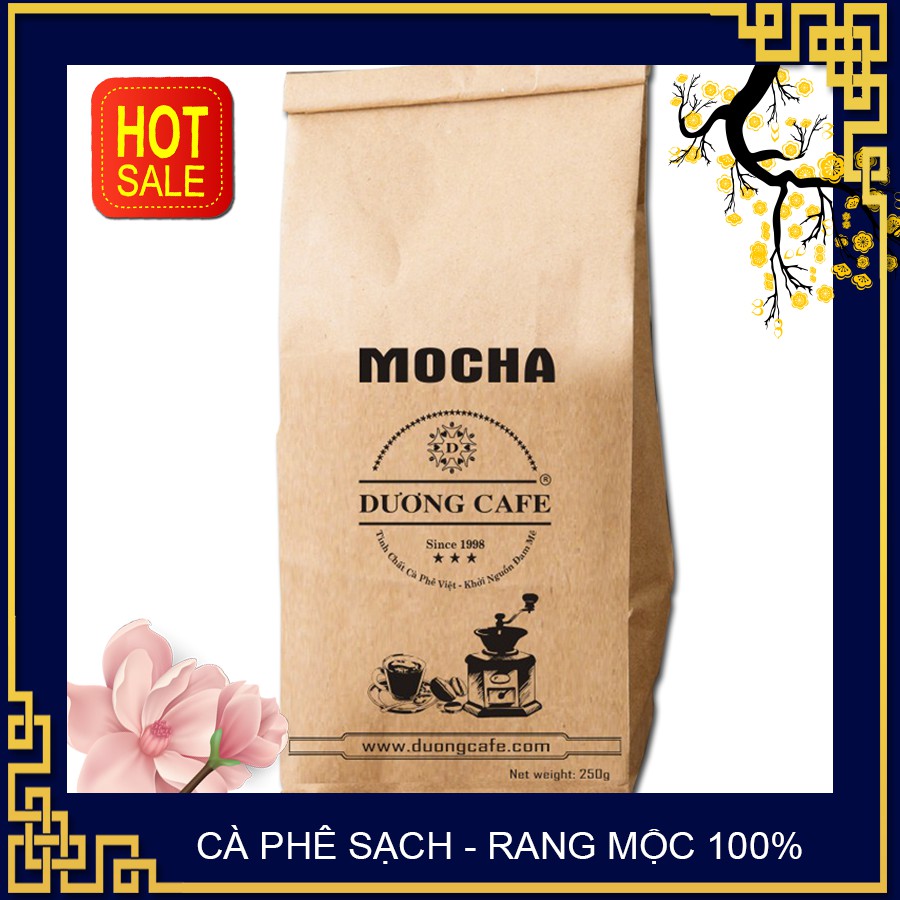 [ Bộ 2 gói] Cà phê rang xay nguyên chất Moka Cầu Đất Dương cafe