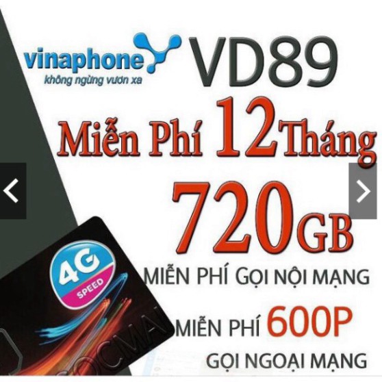 HẾT CỠ GIÁ SIM VINA D60G,VD89, VD149 ĐÃ DK GÓI 1 NĂM 6GB/NGÀY, 200 PHÚT ngoại mạng, miễn phí nội mạng MUA 1 LẦN DÙNG C