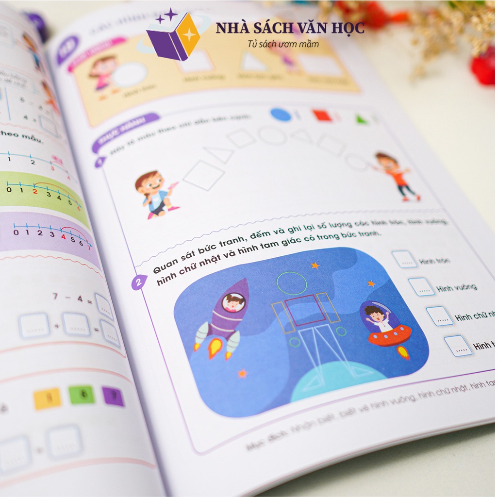 Sách - Bé Chinh Phục Toán Tư Duy Tập 1 Cho Bé 4 - 6 Tuổi - Sắc Màu Toán Học