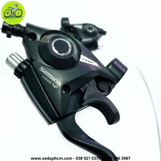Cặp tay đề bấm xả xe đạp Shimano EF51 3x7 Speed tặng dầu tra sên xích xe đạp