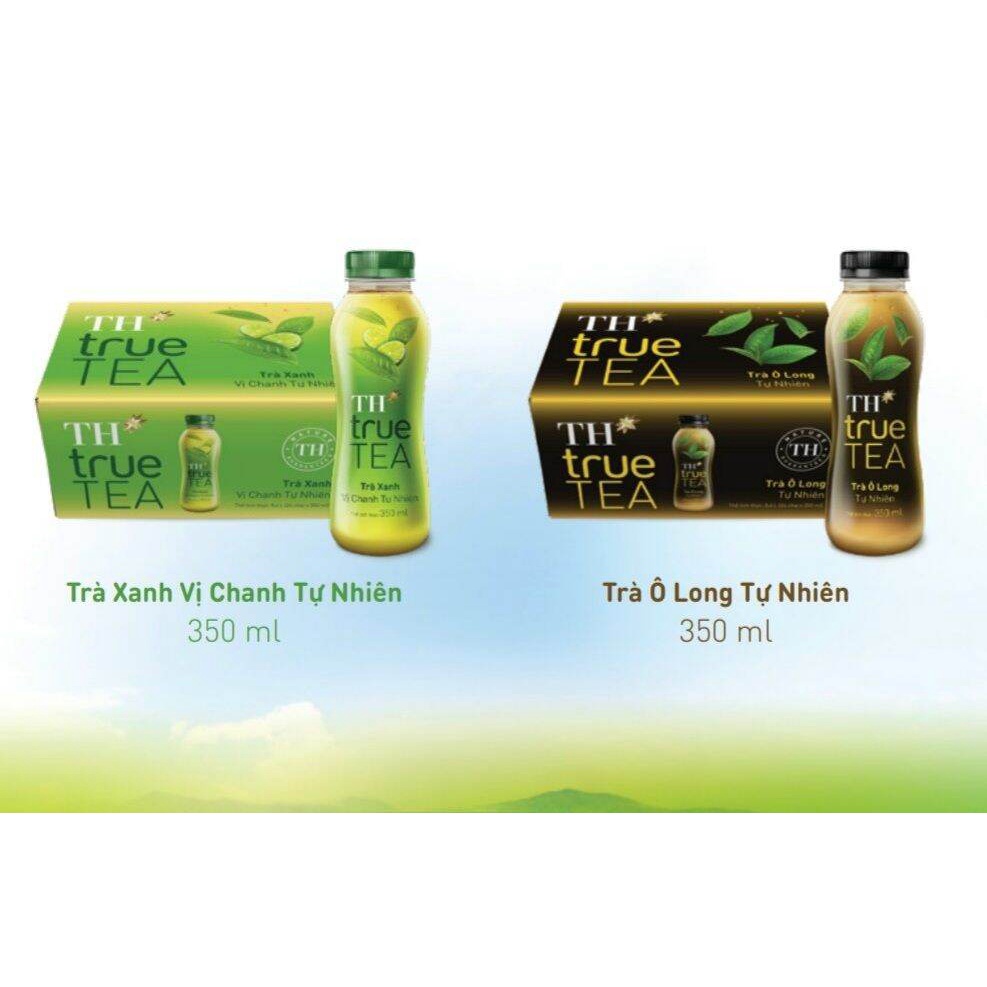 Thùng 24 chai trà Ô LONG TỰ NHIÊN TH TRUE TEA/ trà xanh vị chanh tự nhiên TH True Tea 350ml