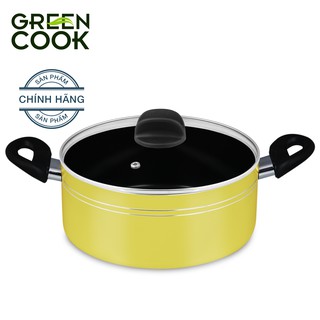NỒI CANH CHỐNG DÍNH GREEN COOK 24CM