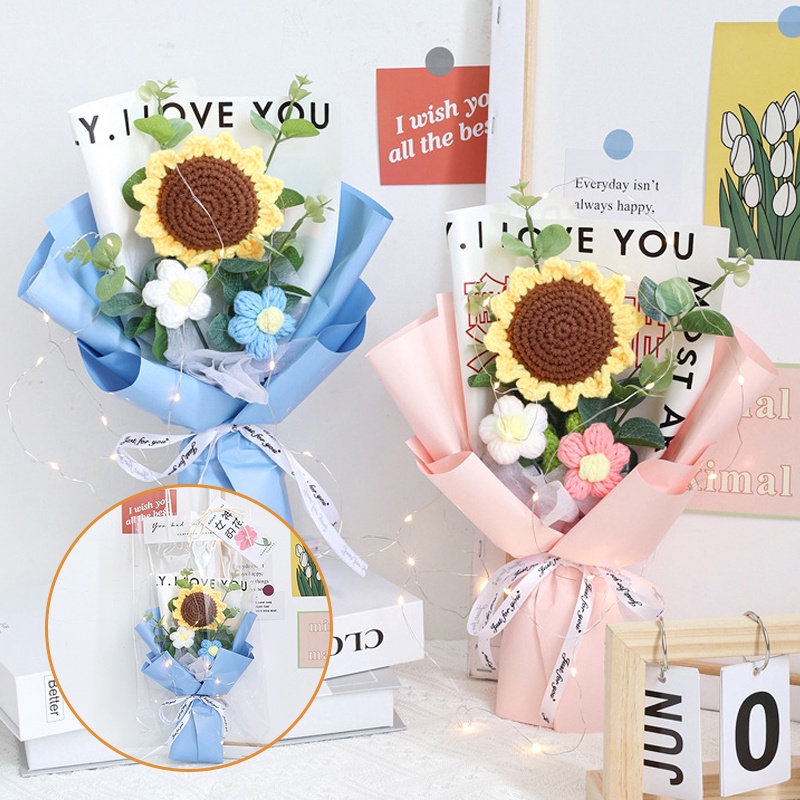 Bó Hoa Nhân Tạo Handmade Xinh Xắn Dùng Trong Trang Trí