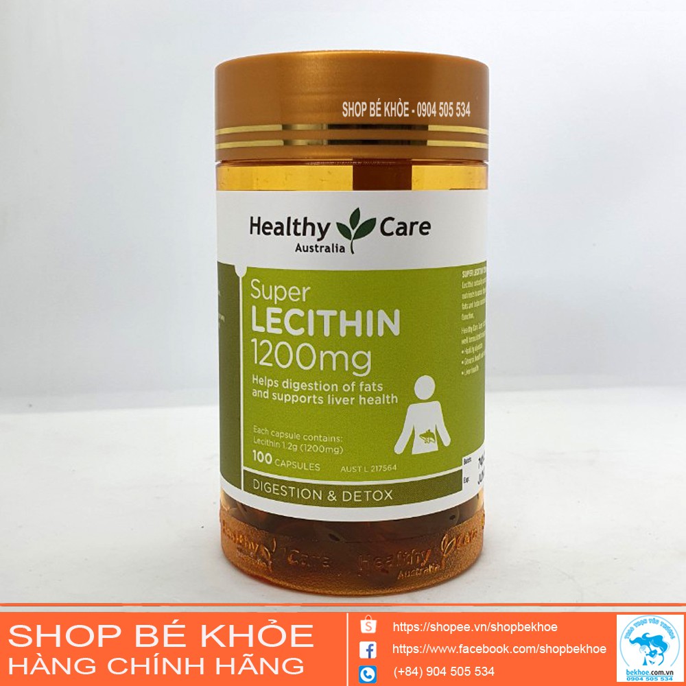 Mầm đậu nành Super Lecithin 1200mg  - Tinh chất mầm đậu nành Heathy care Super Lecithin