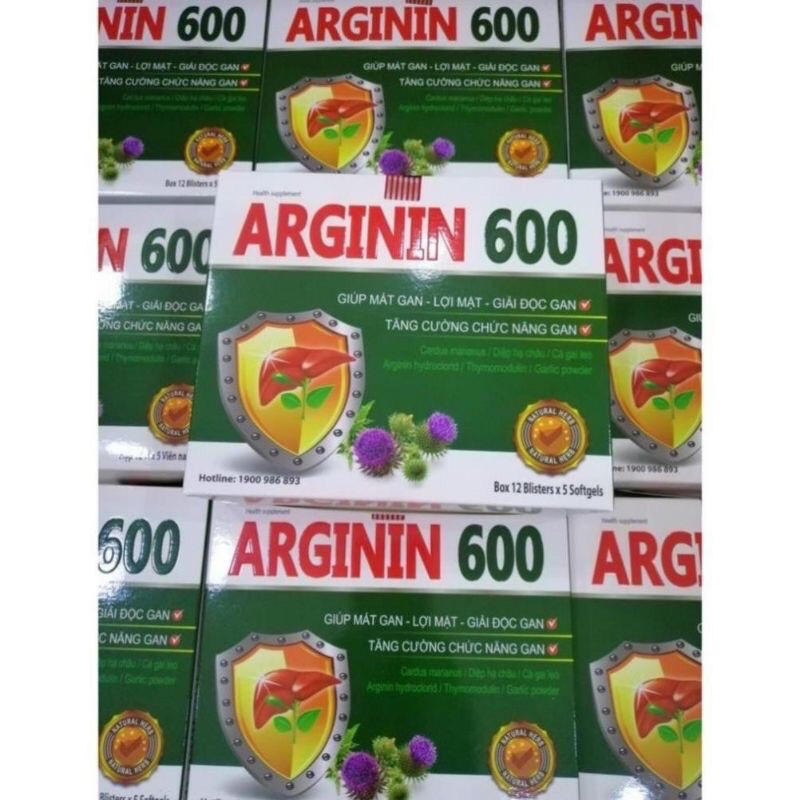 Viên uống giải độc gan ARGININ 600