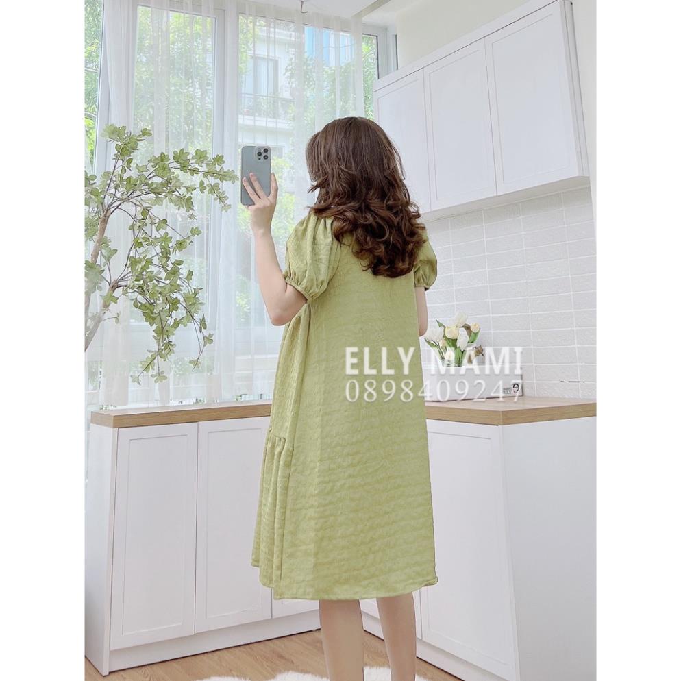 ( 40kg - 85kg ) Đầm Bầu , Suông Nhiều Màu Babydoll Cúc Ngọc Mặc Thoải Mái Suốt Thai Kì &amp; Sau Sinh Thiết Kế Tiện Lợi