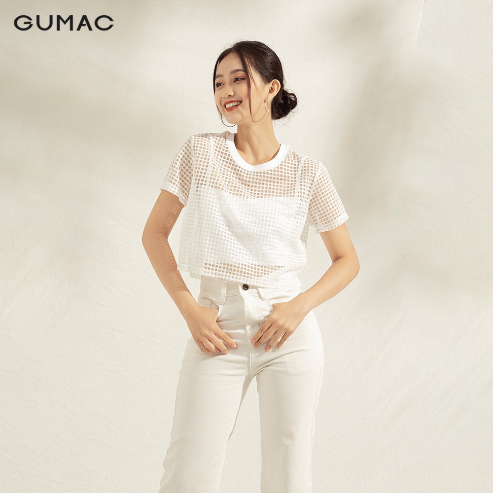 Áo croptop lưới ATA1148 GUMAC (Không gồm áo dây) | BigBuy360 - bigbuy360.vn
