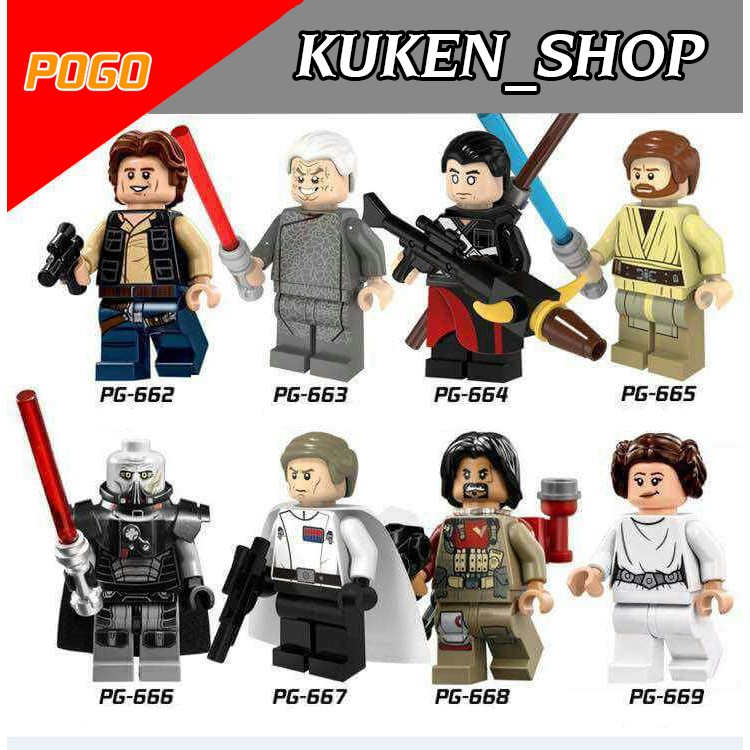 Minifigures Star Wars Mẫu Nhân Vật Darth Malgus Chirrut Imwe Palpatine - PG8024 - Mini Cuộc Chiến Giữa Các Vì Sao