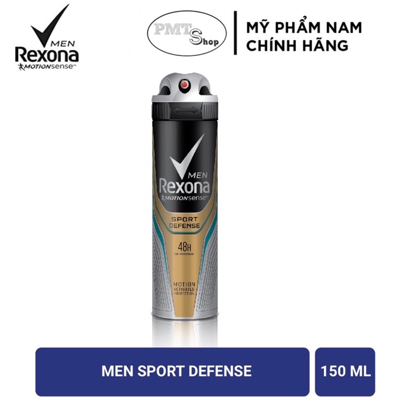 Xịt khử mùi nam Rexona Men 150ml Sport Defense | Ice Cool 96g ngăn ố vàng áo